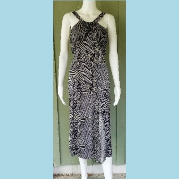 DIANE VON FURSTENBERG Navy Blue SEAVY Silk Dress - Picture 2 of 5